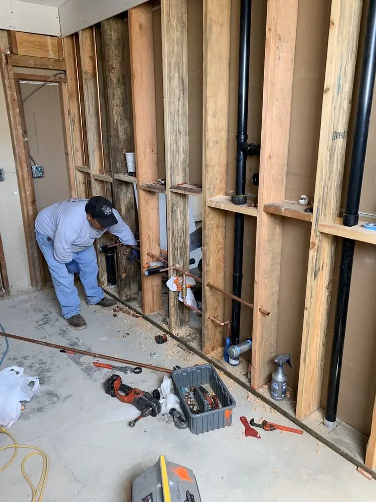 Commercial rough-in plumbing for Gas Line Repair in Sherwood Acres